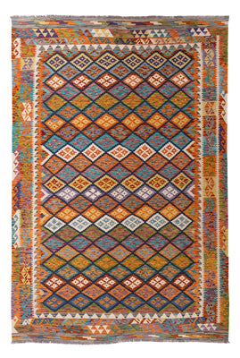 Kelim Carpet - Splash - 290 x 199 cm - flerfarvet