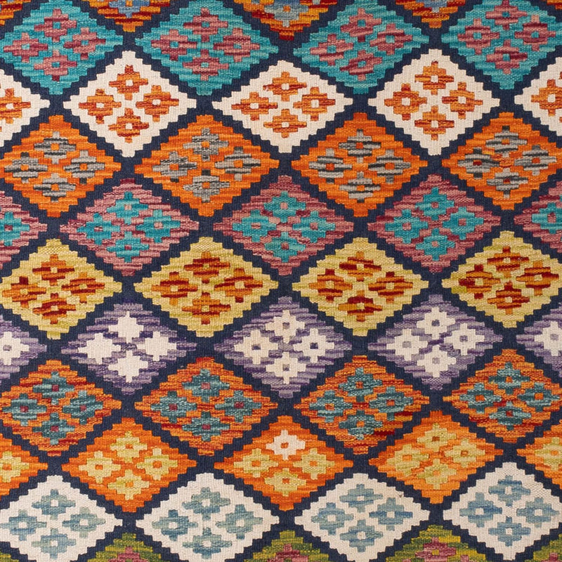 Kelim Carpet - Splash - 290 x 199 cm - flerfarvet