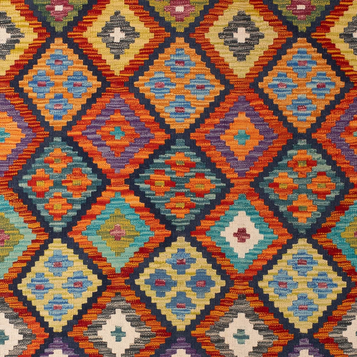 Kelim Carpet - Splash - 293 x 210 cm - flerfarvet