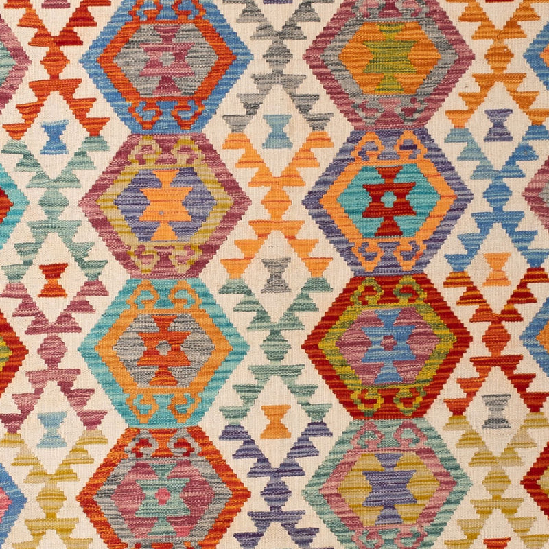 Kelim Carpet - Splash - 294 x 210 cm - flerfarvet