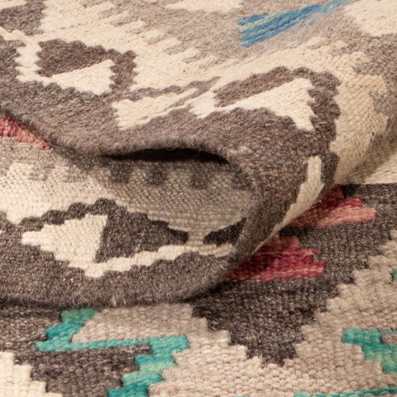 Kelim Carpet - Splash - 300 x 197 cm - flerfarvet