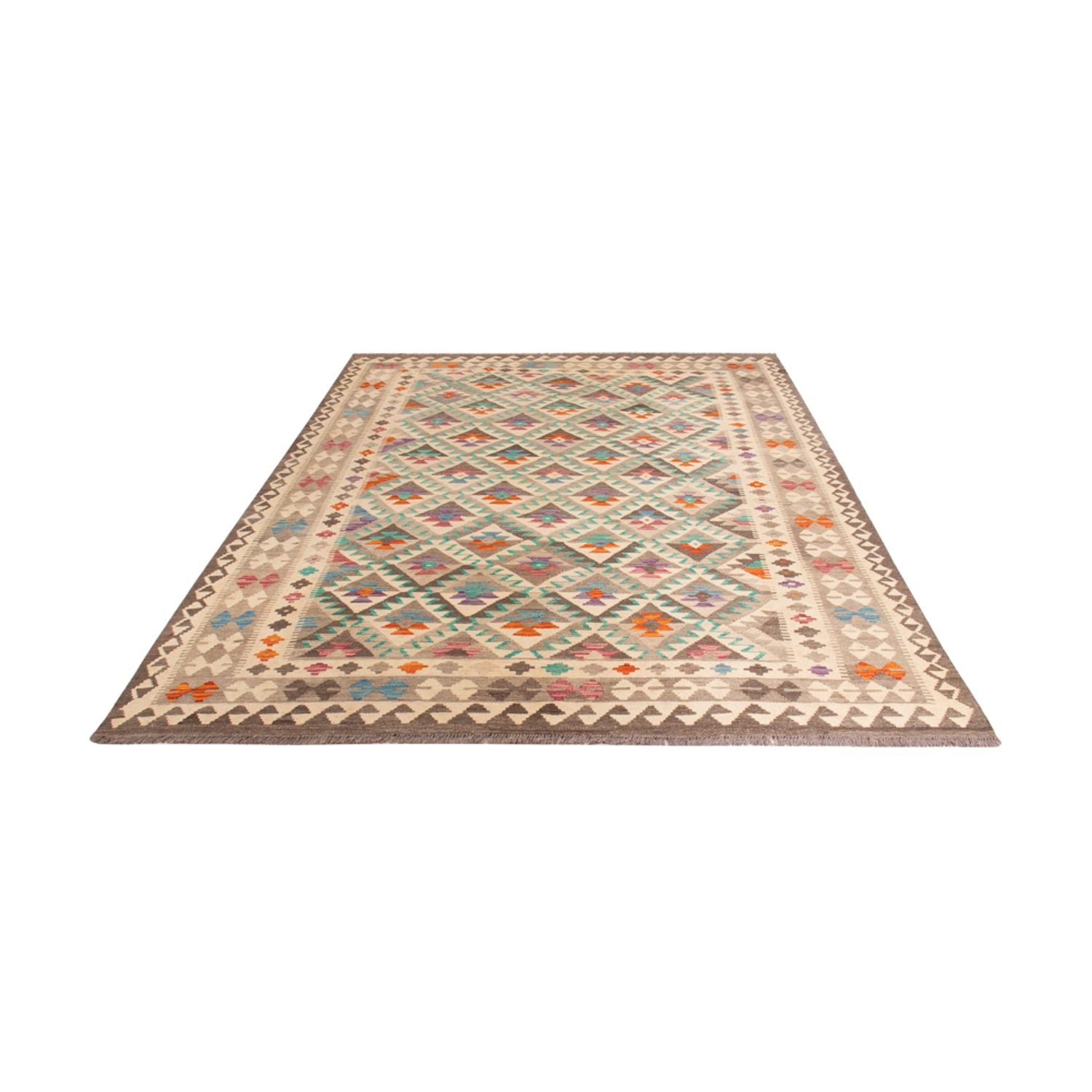 Kelim Carpet - Splash - 300 x 197 cm - flerfarvet