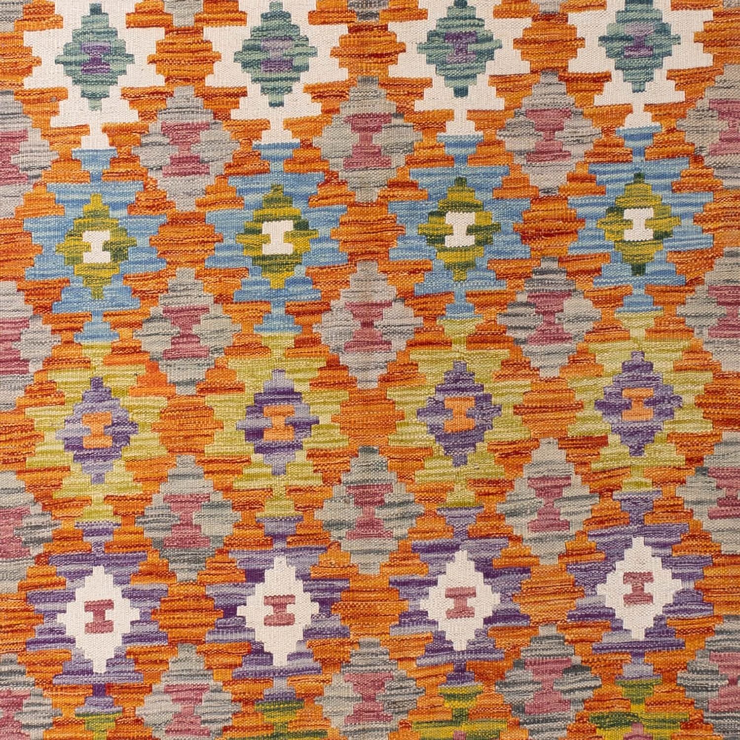 Kelim Carpet - Splash - 298 x 206 cm - flerfarvet