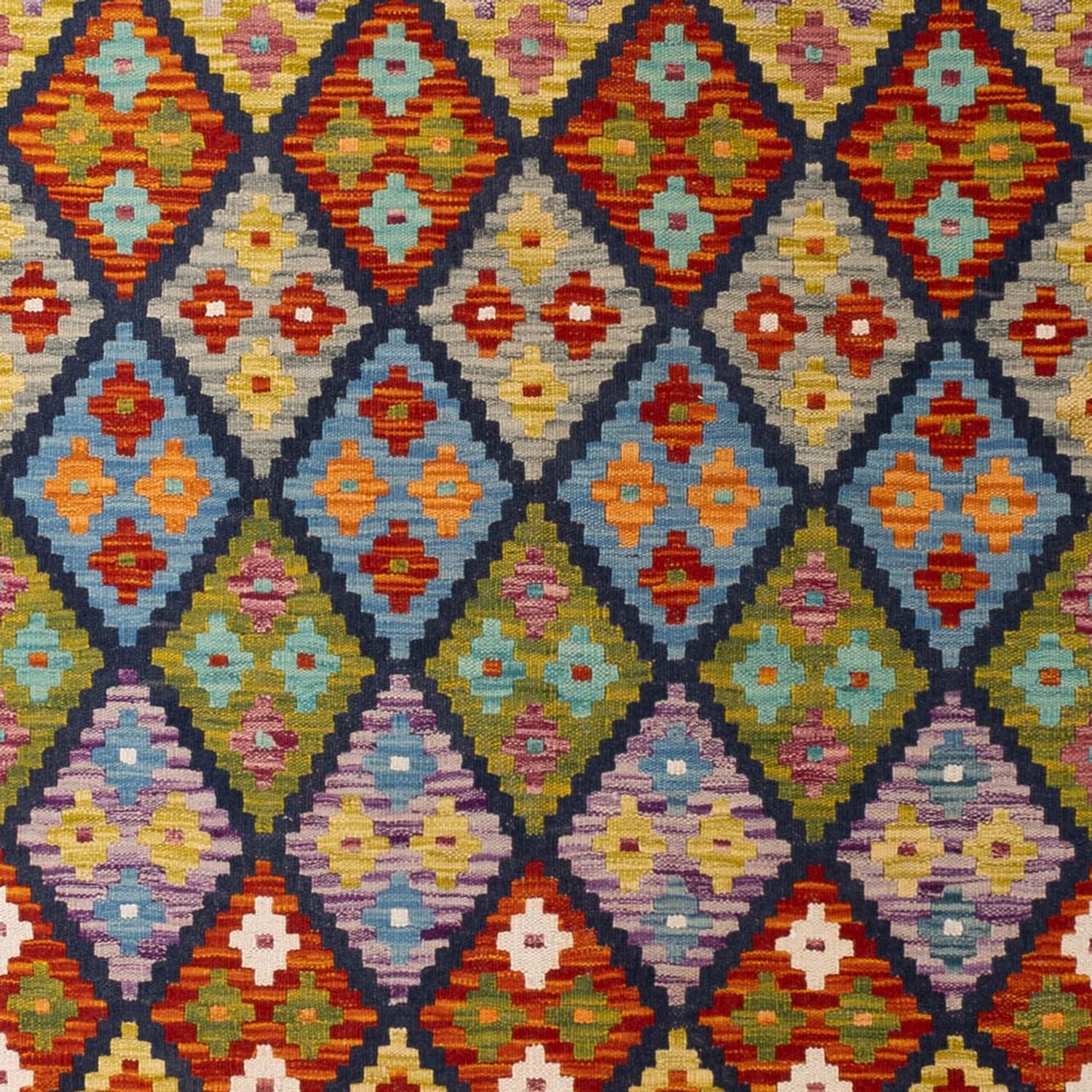 Kelim Carpet - Splash - 304 x 207 cm - flerfarvet