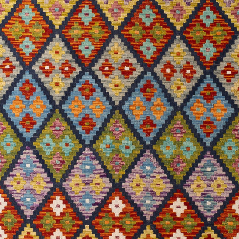 Kelim Carpet - Splash - 304 x 207 cm - flerfarvet