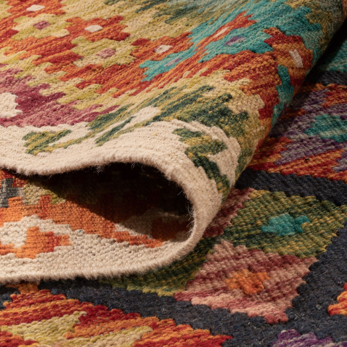 Kelim Carpet - Splash - 295 x 207 cm - flerfarvet