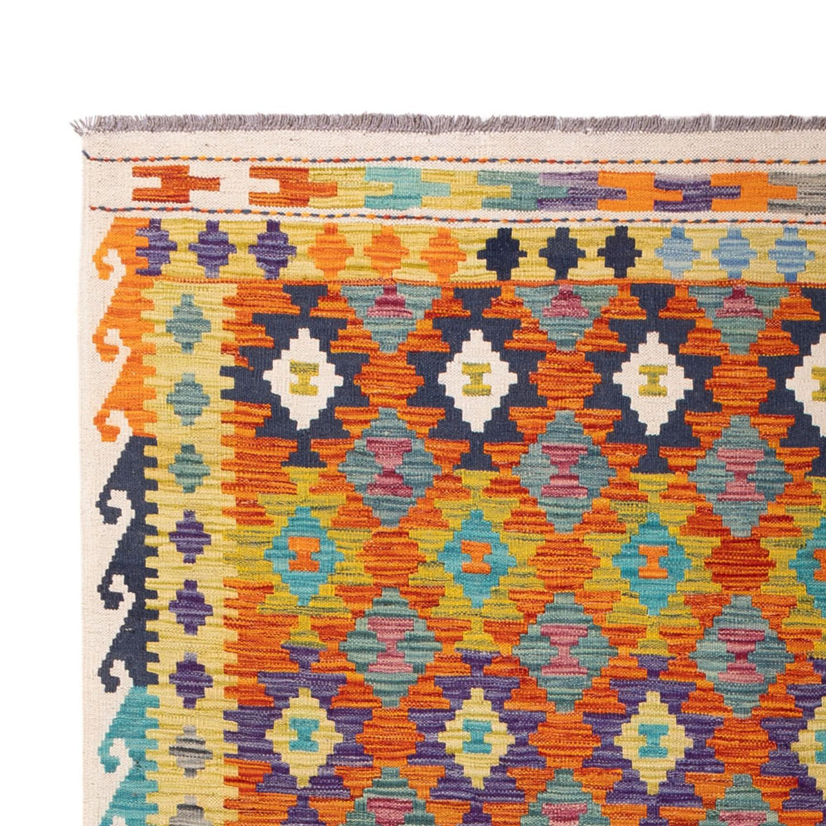 Kelim Carpet - Splash - 290 x 200 cm - flerfarvet