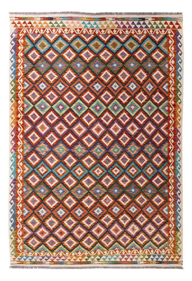 Kelim Carpet - Splash - 282 x 201 cm - flerfarvet