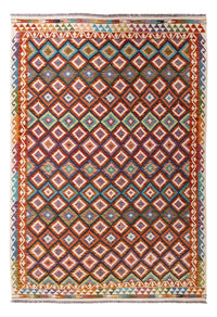 Kelim Carpet - Splash - 282 x 201 cm - flerfarvet