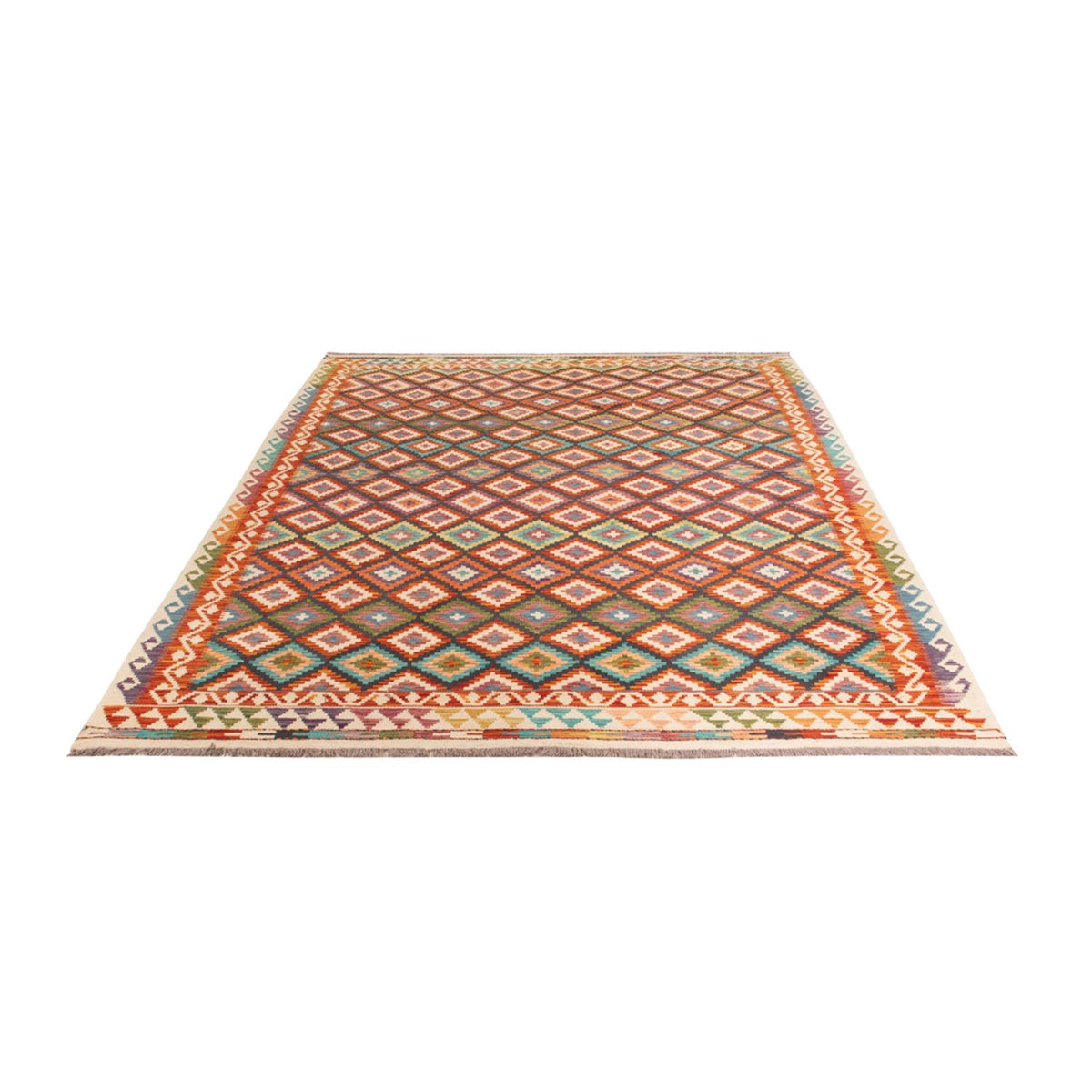 Kelim Carpet - Splash - 282 x 201 cm - flerfarvet