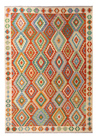 Kelim Carpet - Splash - 295 x 207 cm - flerfarvet