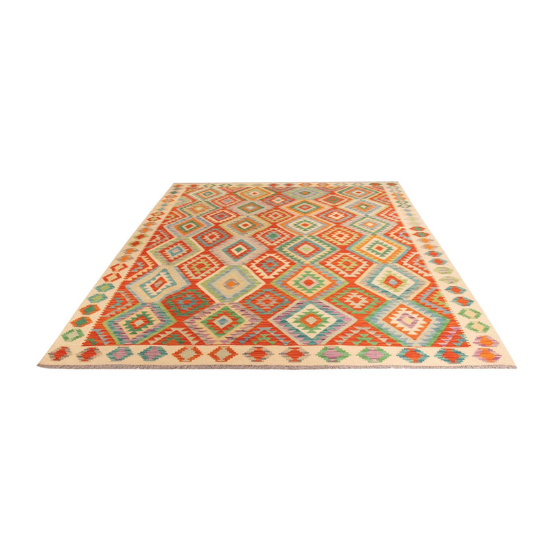 Kelim Carpet - Splash - 295 x 207 cm - flerfarvet