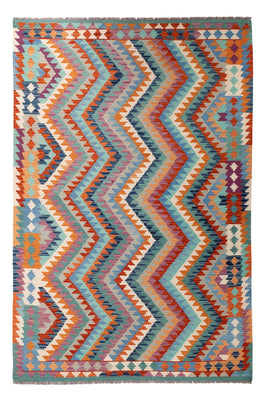 Kelim Carpet - Splash - 298 x 199 cm - flerfarvet