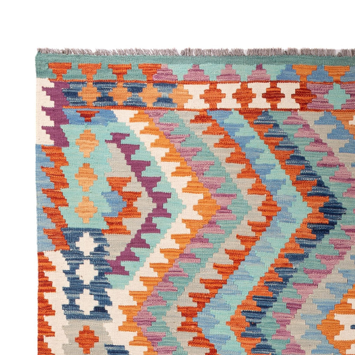 Kelim Carpet - Splash - 298 x 199 cm - flerfarvet