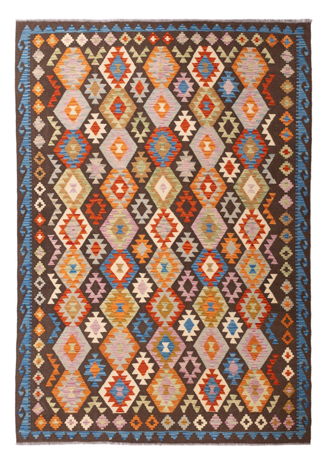 Kelim Carpet - Splash - 290 x 204 cm - flerfarvet