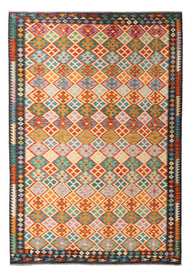 Kelim Carpet - Splash - 306 x 201 cm - flerfarvet
