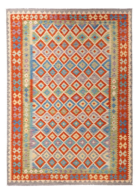 Kelim Carpet - Splash - 298 x 208 cm - flerfarvet
