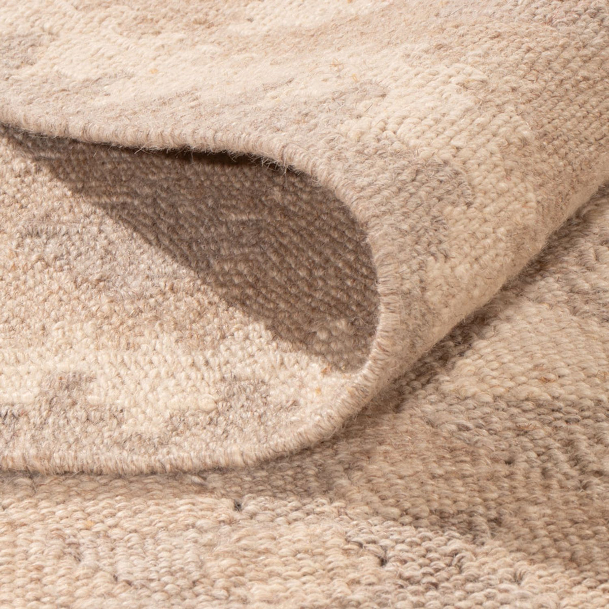 Kelim Carpet - Splash - 301 x 210 cm - lysegrå