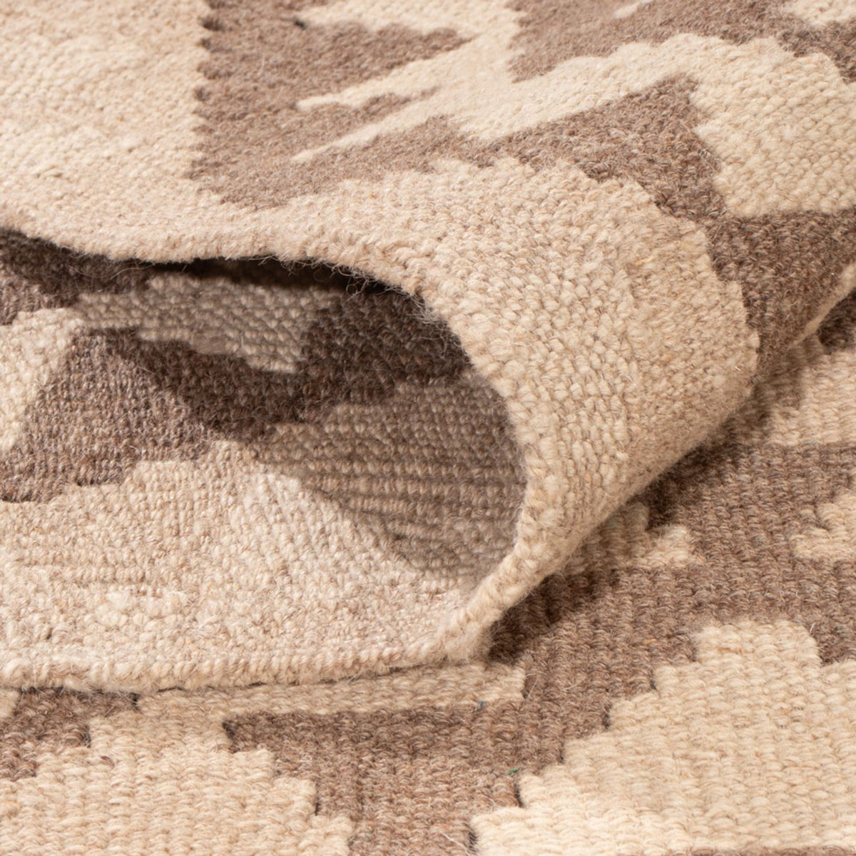 Kelim Carpet - Splash - 287 x 202 cm - lysegrå