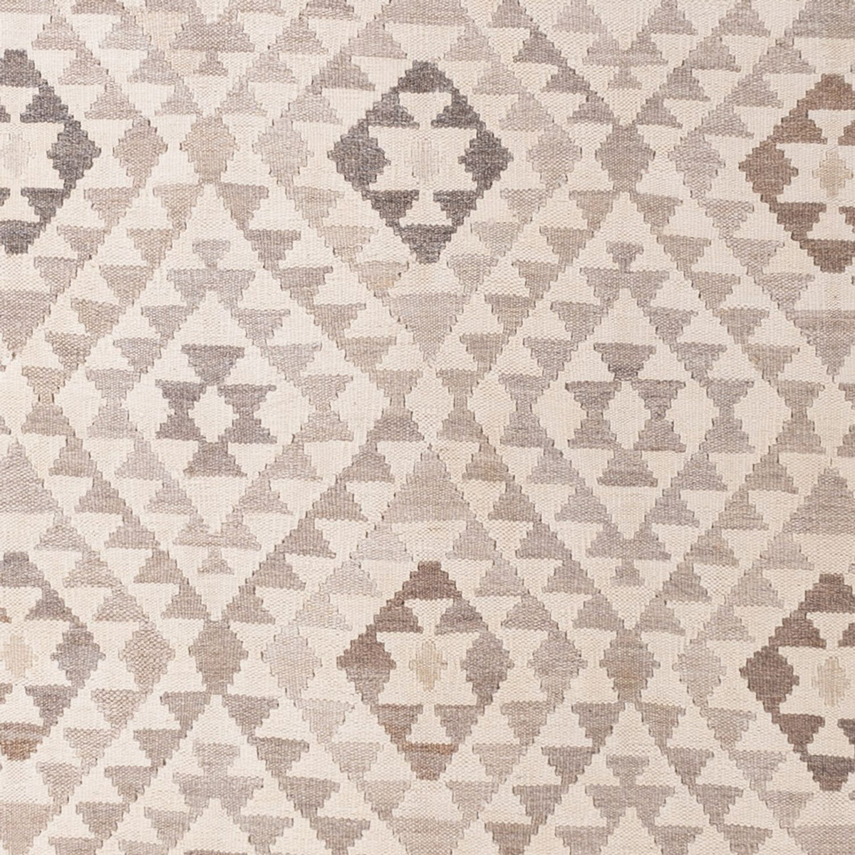 Kelim Carpet - Splash - 286 x 202 cm - lysegrå