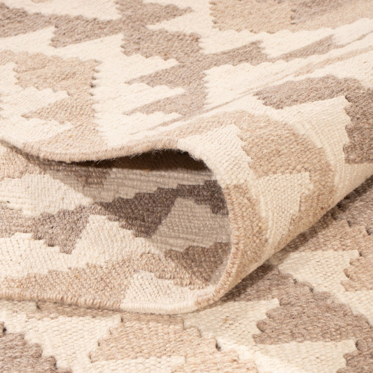 Kelim Carpet - Splash - 281 x 200 cm - lysegrå