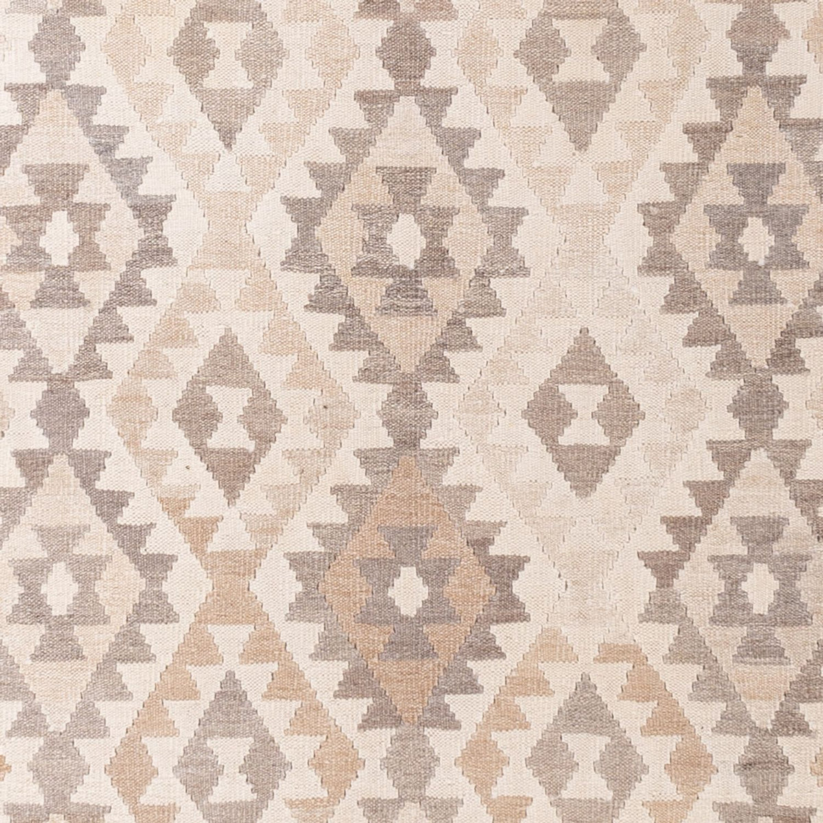 Kelim Carpet - Splash - 291 x 207 cm - lysegrå