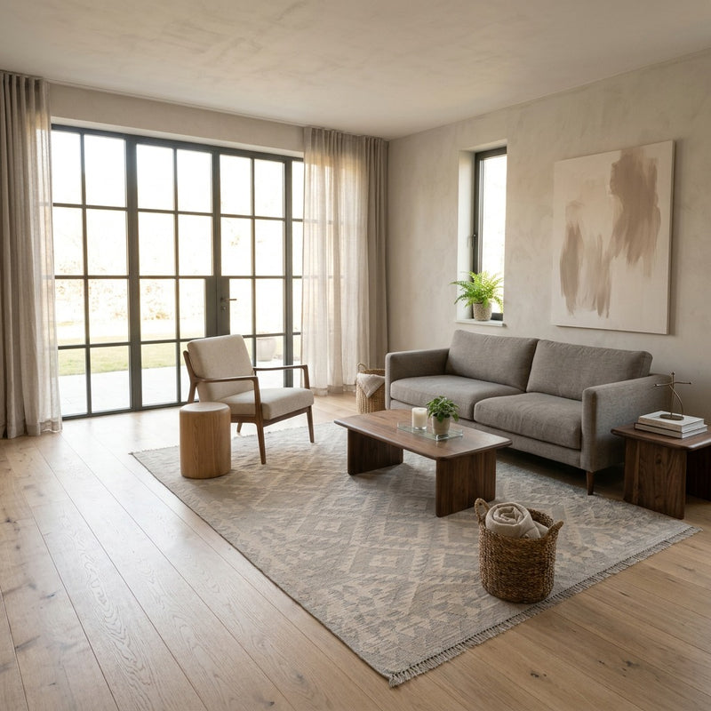 Kilim Maimana Tæppe 280x198cm - Uldtæppe