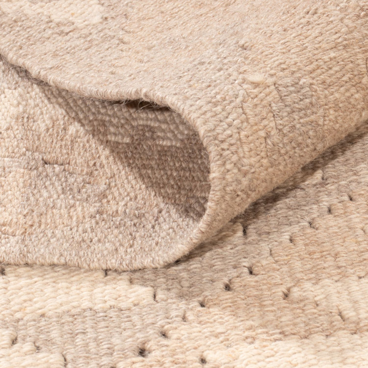 Kelim Carpet - Splash - 280 x 198 cm - lysegrå