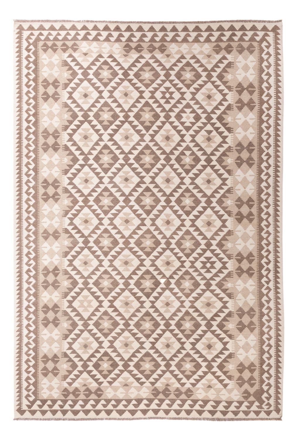 Kelim Carpet - Splash - 299 x 207 cm - lysegrå