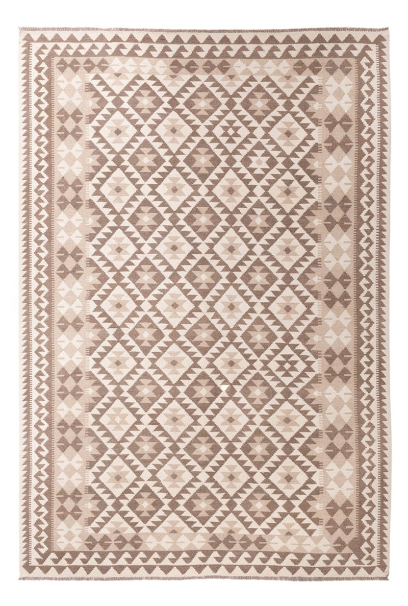 Kelim Carpet - Splash - 299 x 207 cm - lysegrå