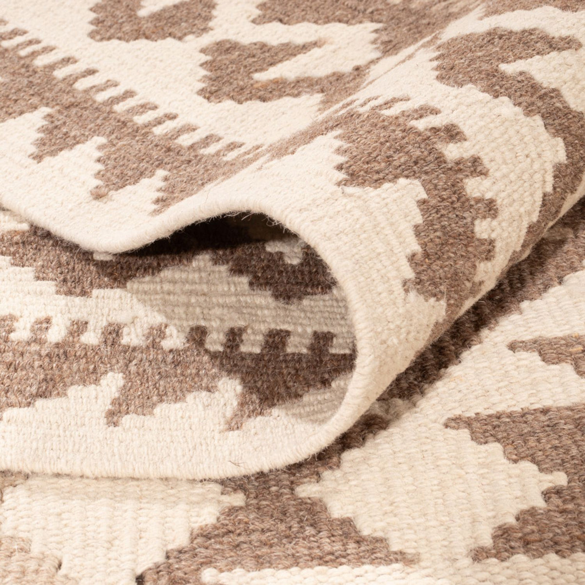 Kelim Carpet - Splash - 299 x 207 cm - lysegrå