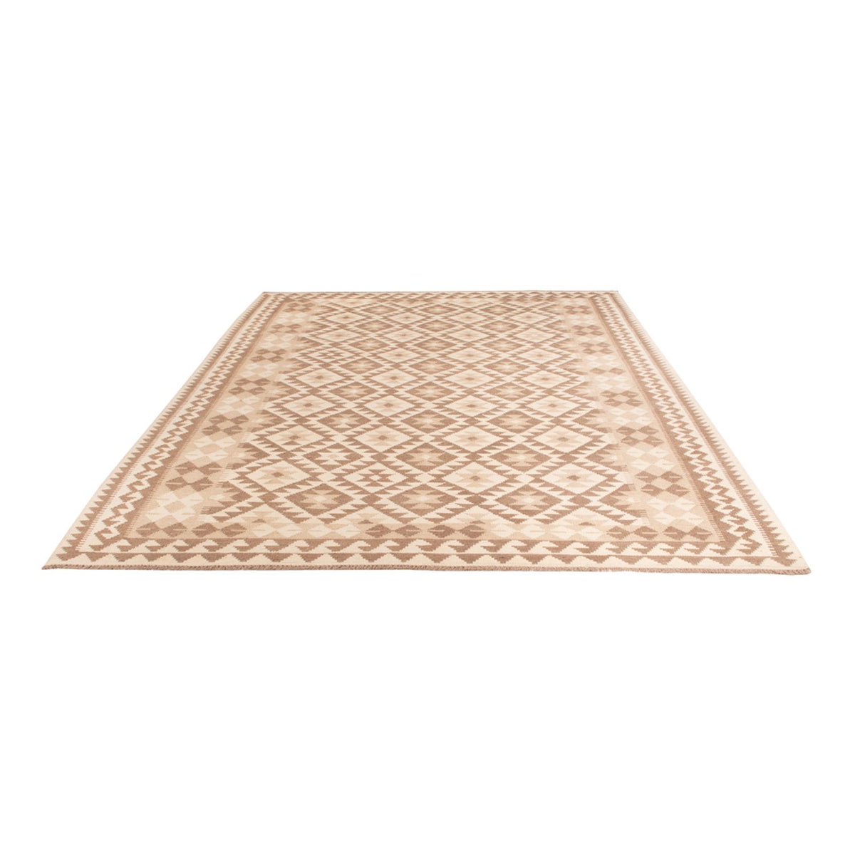 Kelim Carpet - Splash - 299 x 207 cm - lysegrå