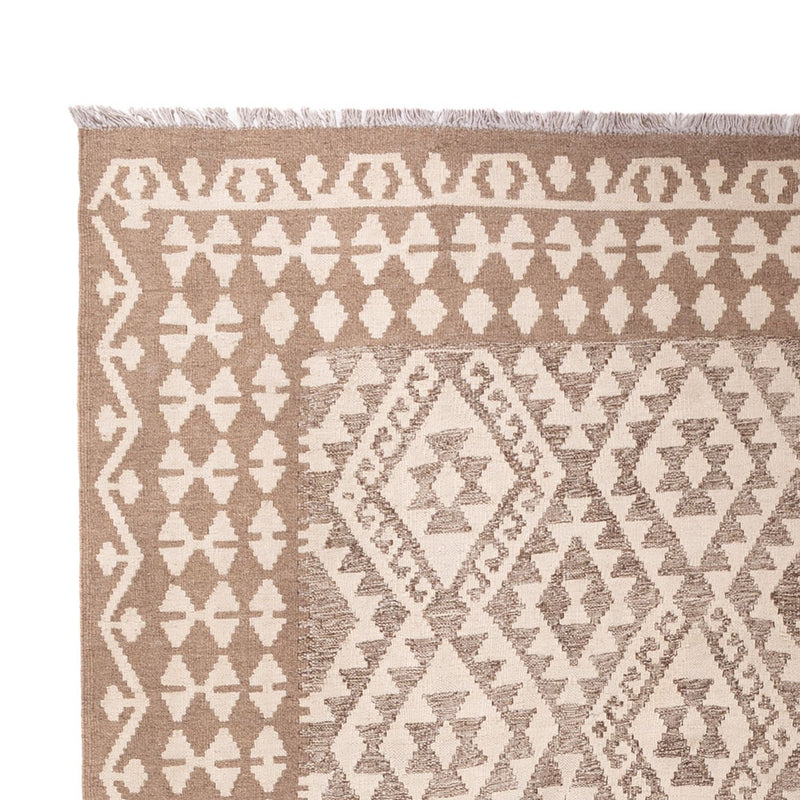 Kelim Carpet - Splash - 301 x 206 cm - lysegrå