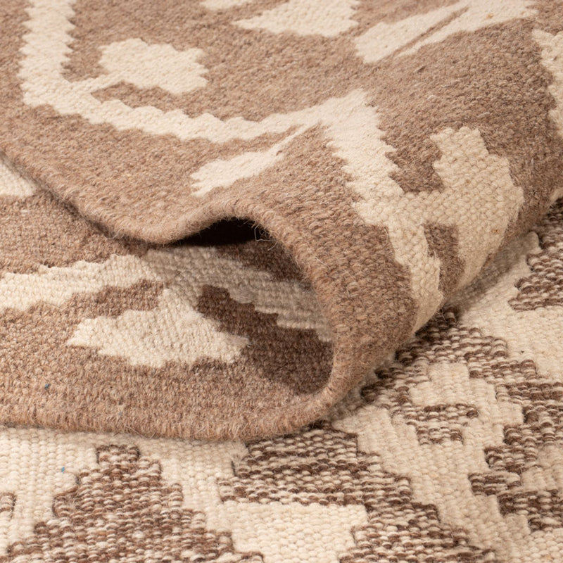 Kelim Carpet - Splash - 301 x 206 cm - lysegrå