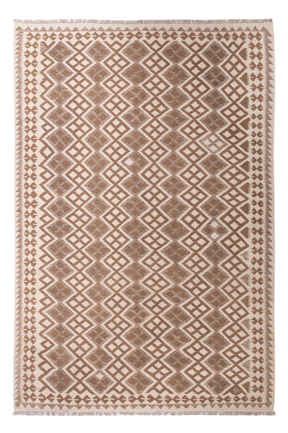 Kelim Carpet - Splash - 303 x 206 cm - grå