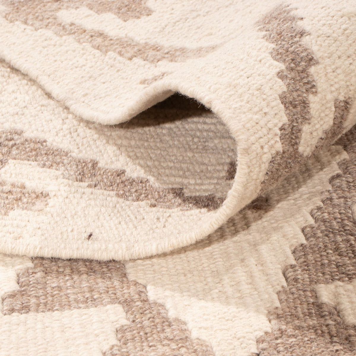 Kelim Carpet - Splash - 300 x 200 cm - lysegrå