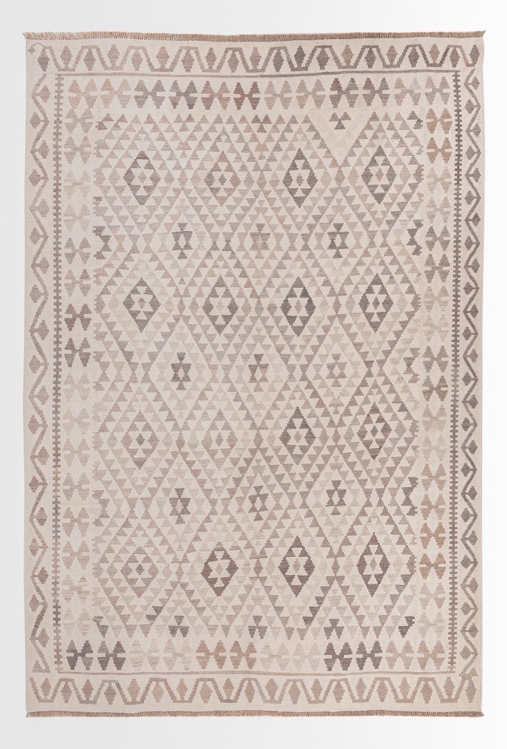 Kelim Carpet - Splash - 294 x 208 cm - grå