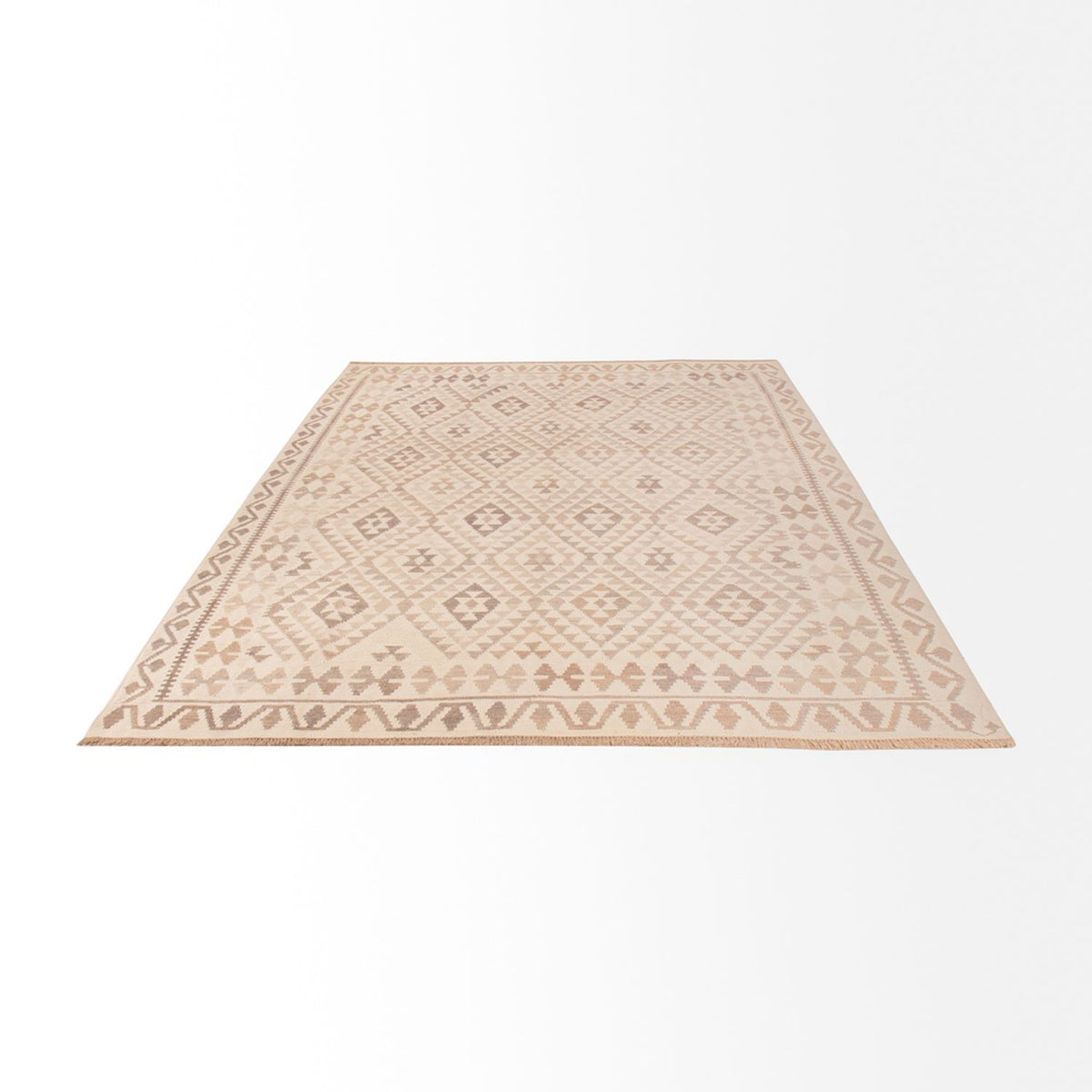 Kelim Carpet - Splash - 294 x 208 cm - grå