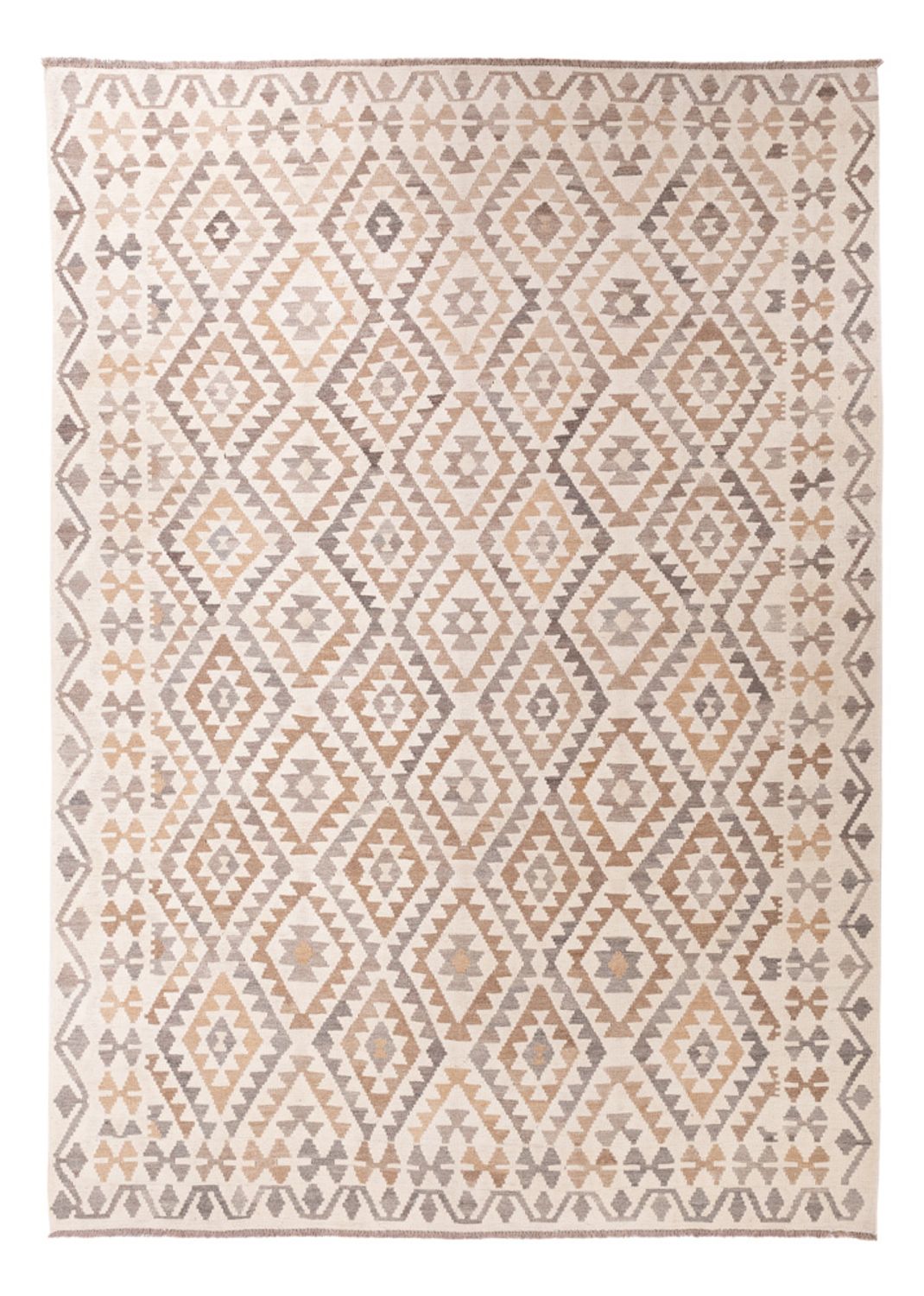 Kelim Carpet - Splash - 290 x 199 cm - grå