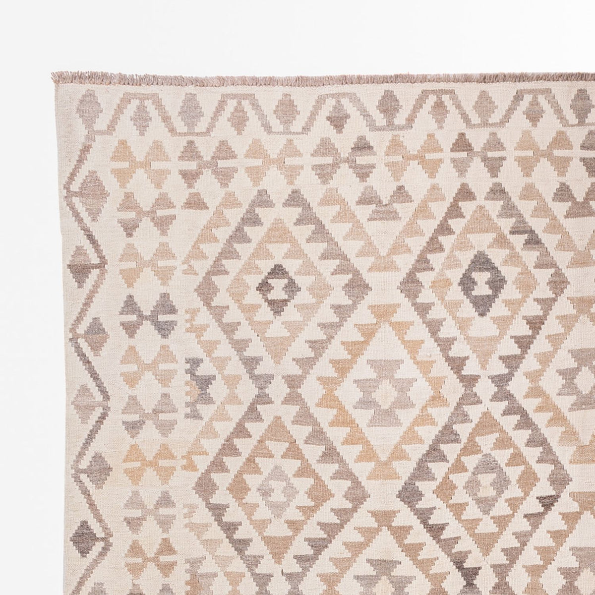 Kelim Carpet - Splash - 290 x 199 cm - grå