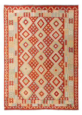 Kelim Carpet - Splash - 294 x 209 cm - flerfarvet
