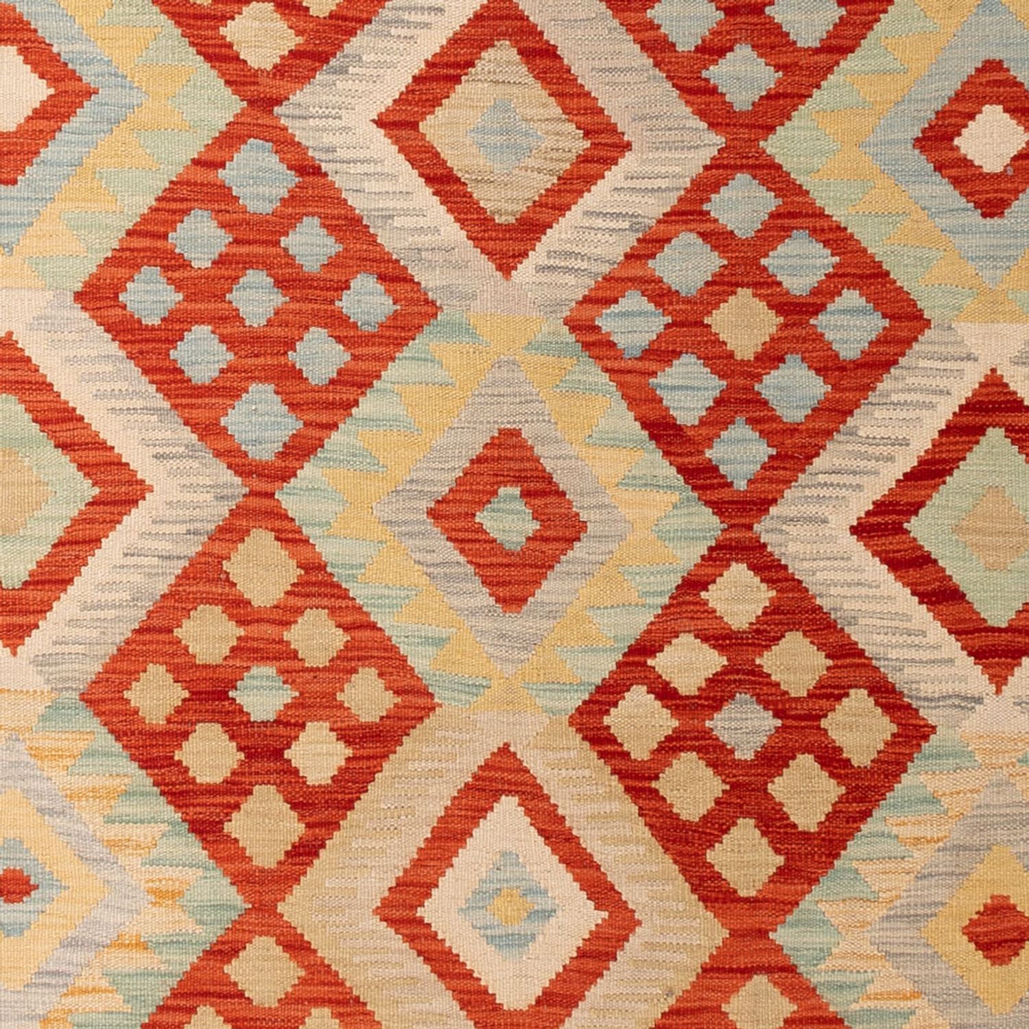 Kelim Carpet - Splash - 294 x 209 cm - flerfarvet