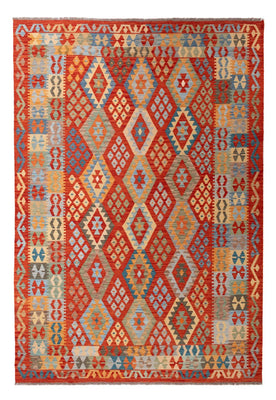 Kelim Carpet - Splash - 304 x 202 cm - flerfarvet