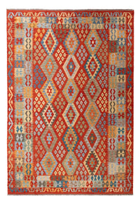 Kelim Carpet - Splash - 304 x 202 cm - flerfarvet