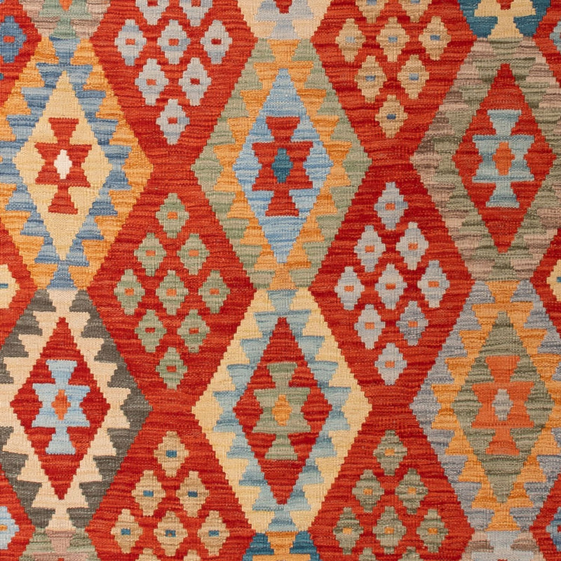 Kelim Carpet - Splash - 304 x 202 cm - flerfarvet