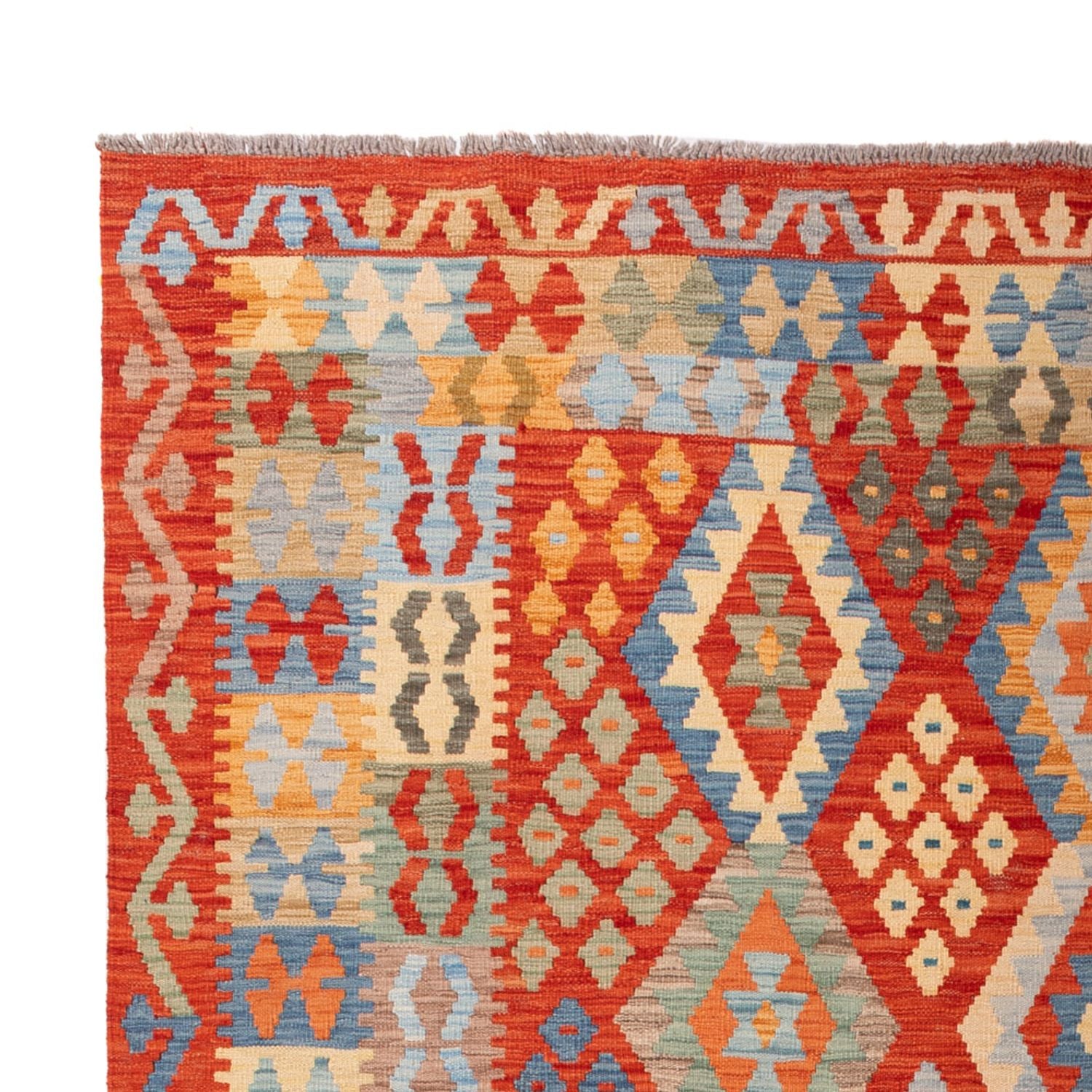 Kelim Carpet - Splash - 304 x 202 cm - flerfarvet
