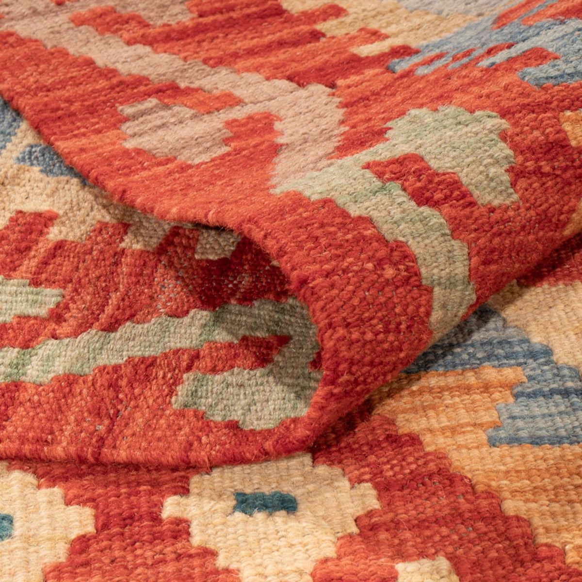 Kelim Carpet - Splash - 304 x 202 cm - flerfarvet