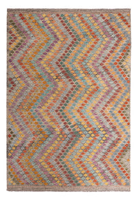 Kelim Carpet - Splash - 298 x 206 cm - flerfarvet
