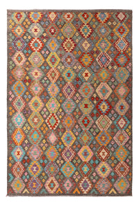 Kelim Carpet - Splash - 304 x 211 cm - flerfarvet