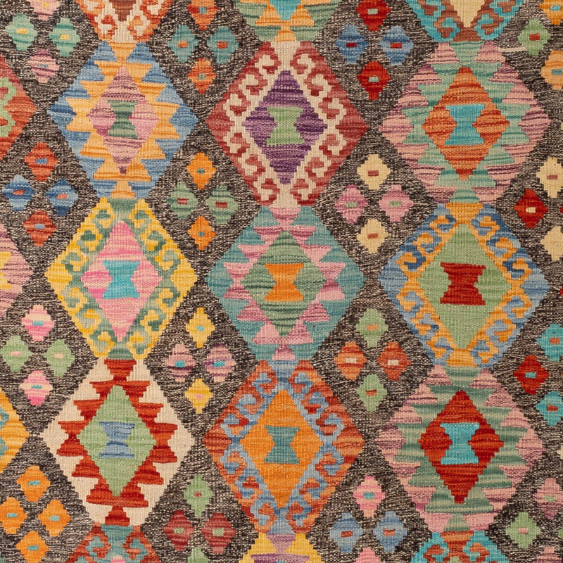 Kelim Carpet - Splash - 304 x 211 cm - flerfarvet